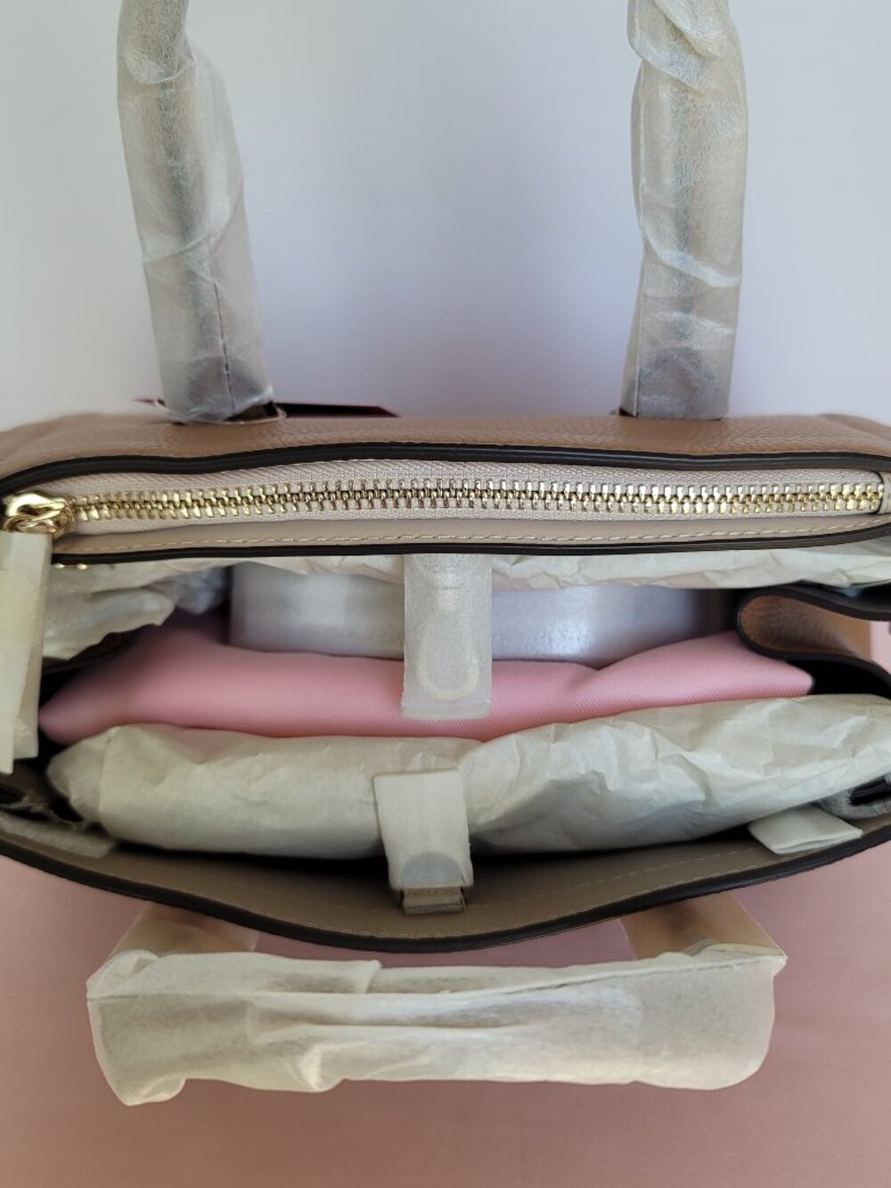 KATE SPADE Knott Pebbled Leather MEDIUM Satchel & Slim Bifold Wallet- Bungalow ⭐ - Picture 8 of 16